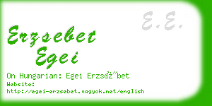 erzsebet egei business card